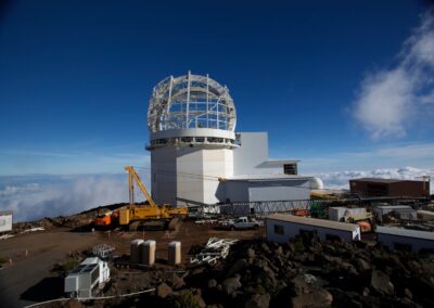 Overview of the Inouye Solar Telescope construction site, July 22, 2015. Photo by Brett Simison.