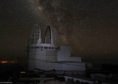 Night-time photo of Inouye Solar Telescope taken by Rob Ratkowski, August 8, 2015.