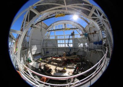 Interior of the enclosure under construction, January 6, 2016.