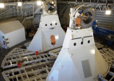 Ongoing installation of the Altitude motors onto the Mount Base towers, April 5, 2017.