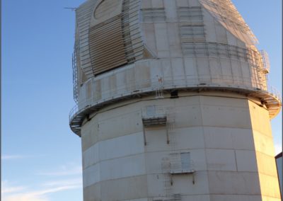 Close up of the Inouye Solar Telescope