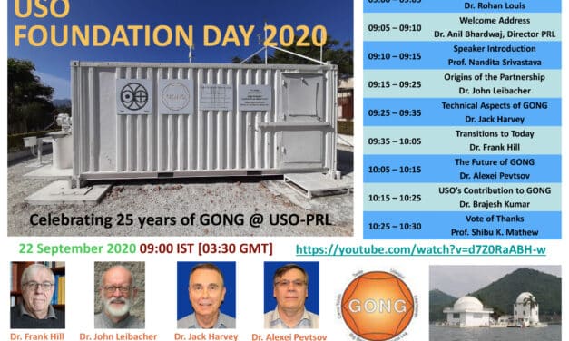 NSO scientists participate in celebration of the 25th anniversary of GONG at the Udaipur Solar Observatory in India