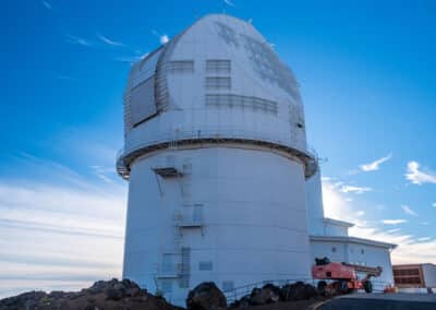 Inouye Solar Telescope with closed aperture near Haleakalā summit, Maui, HI.