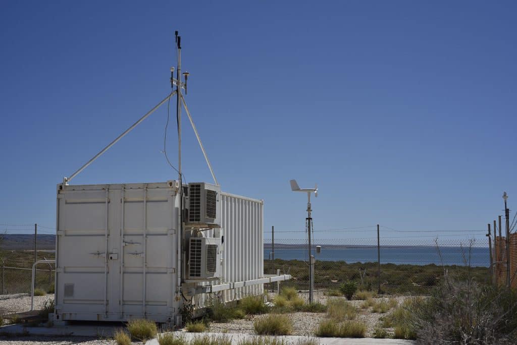 NSF’s worldwide GONG stations have provided nearly a quarter century of solar data to the scientific community. This station, in Learmouth, Australia with the Indian Ocean in the background, happened to be right in the path of totality. Credit: John Williams/NSO/AURA/NSF