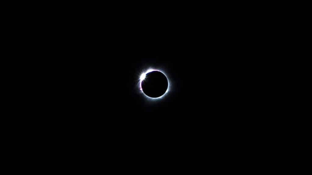 “Diamond Ring” just as totality ended April 9, 2023. Credit: John Williams/NSO/AURA/NSF