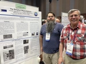 NSO Associate Director Alexei Pevtsov, right, and instrument engineer, Alexander Pevtsov present at the 2024 SPIE Astronomical Telescopes + Instrumentation Conference in Yokohama, Japan.